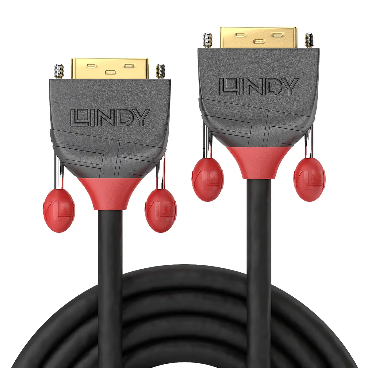 Anthra Line Single Link DVI-D Anschlusskabel Stecker/Stecker Schwarz 15 m