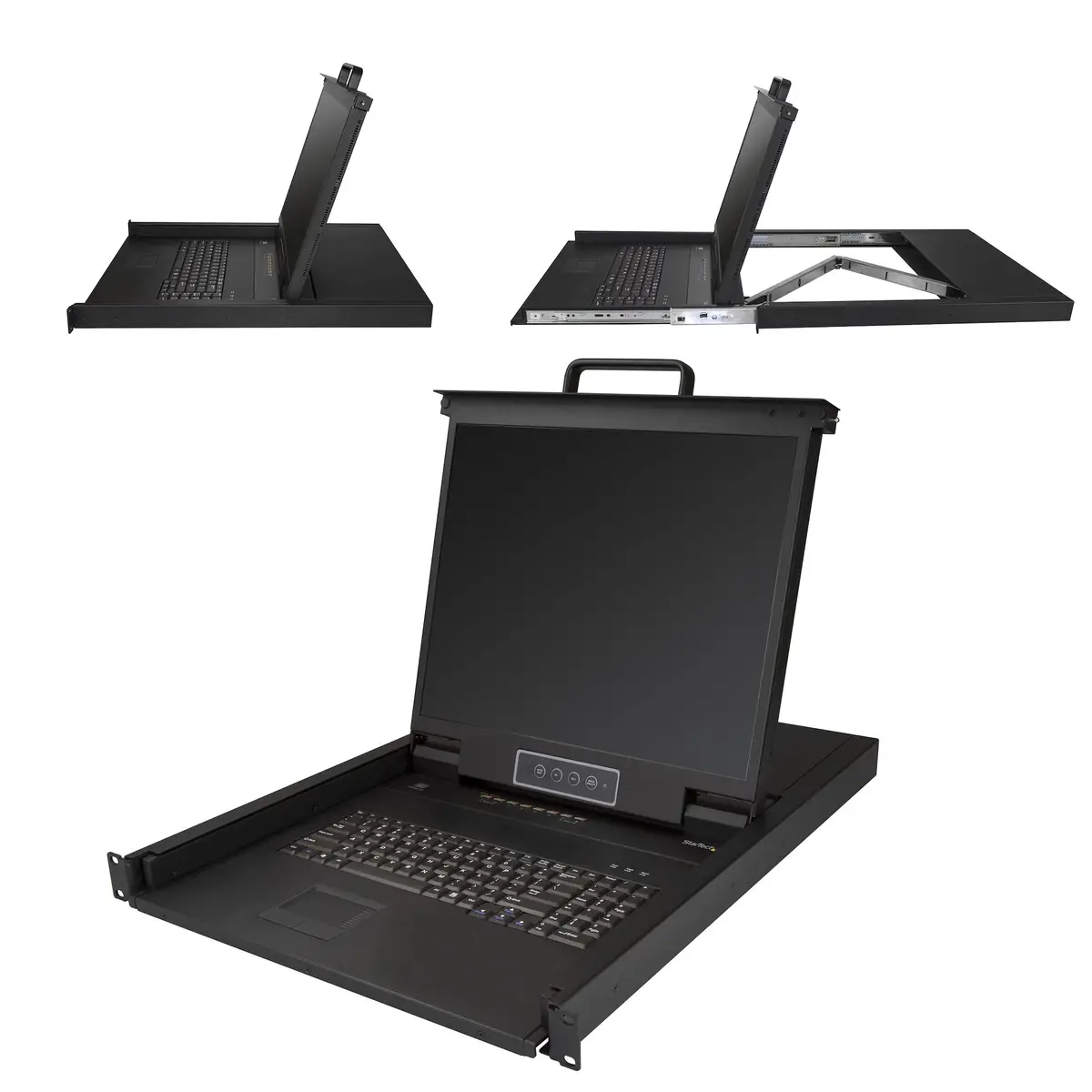 KVM Konsole für Server Racks 48,3cm (19") mit 8 Ports Einbaufähig