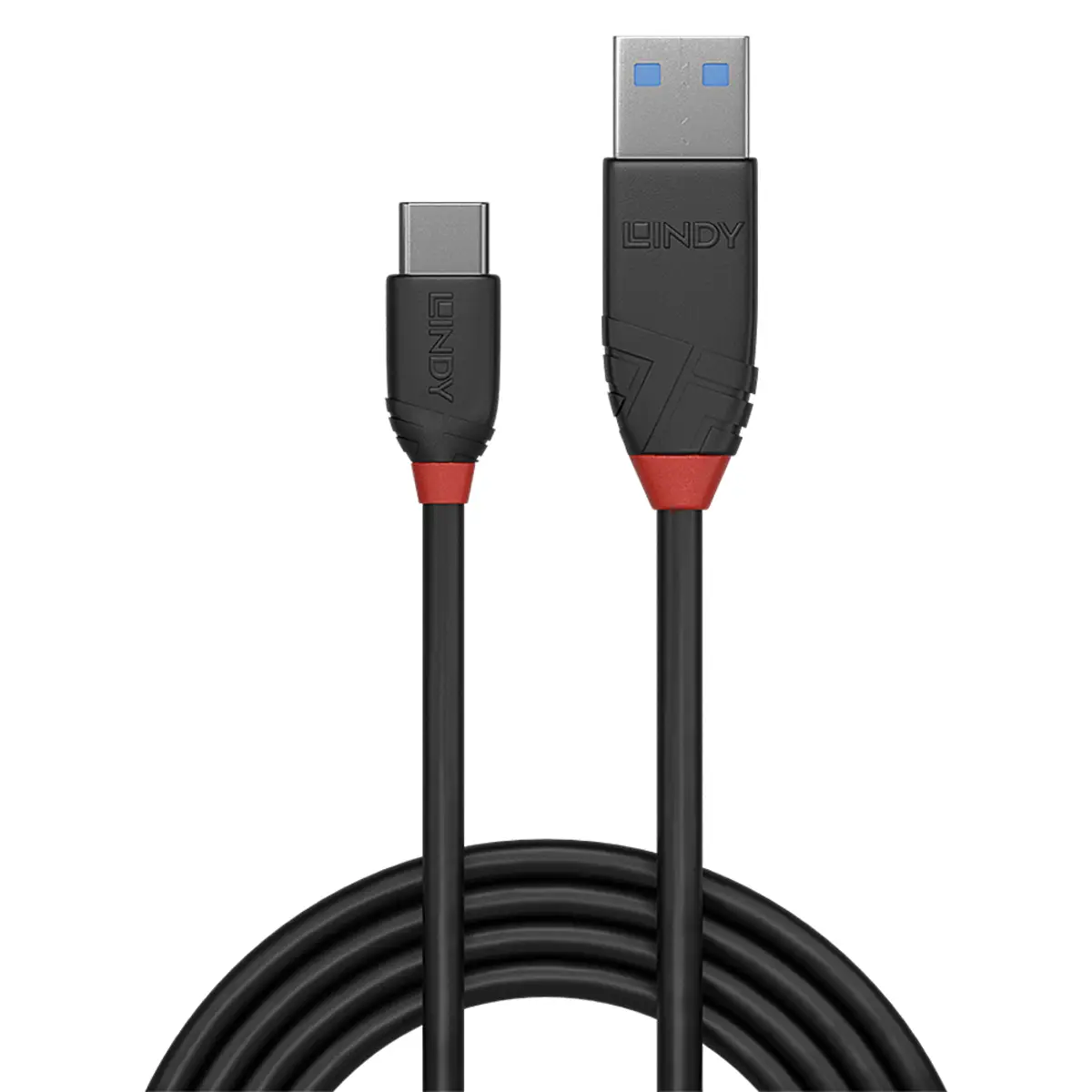 Black Line USB-Kabel USB-C (M) bis USB Typ A (M) USB 3.1 Gen 2 3 A 1m schwarz