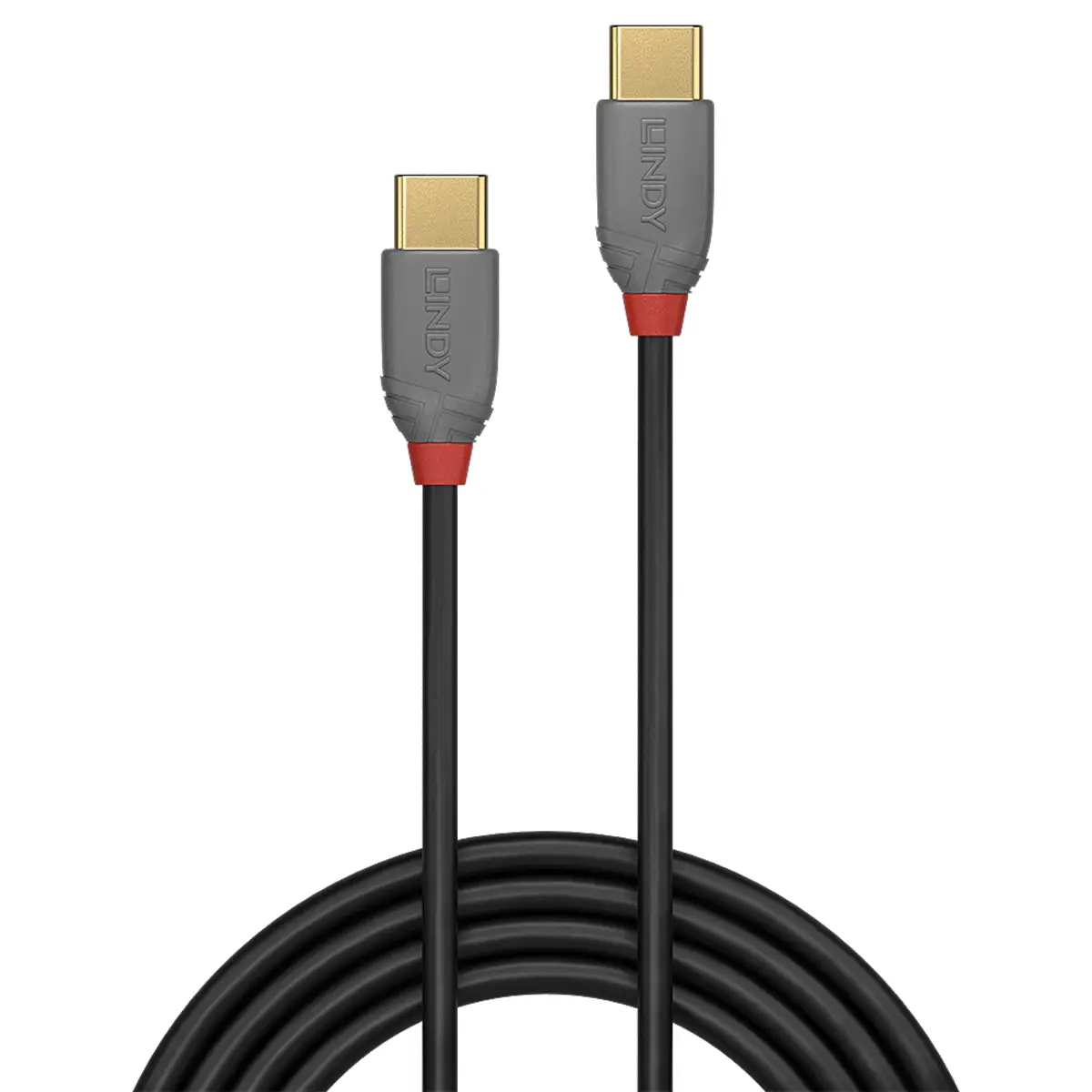 Anthra Line USB 2.0 Anschlusskabel USB C/USB C Stecker/Stecker Schwarz 2m