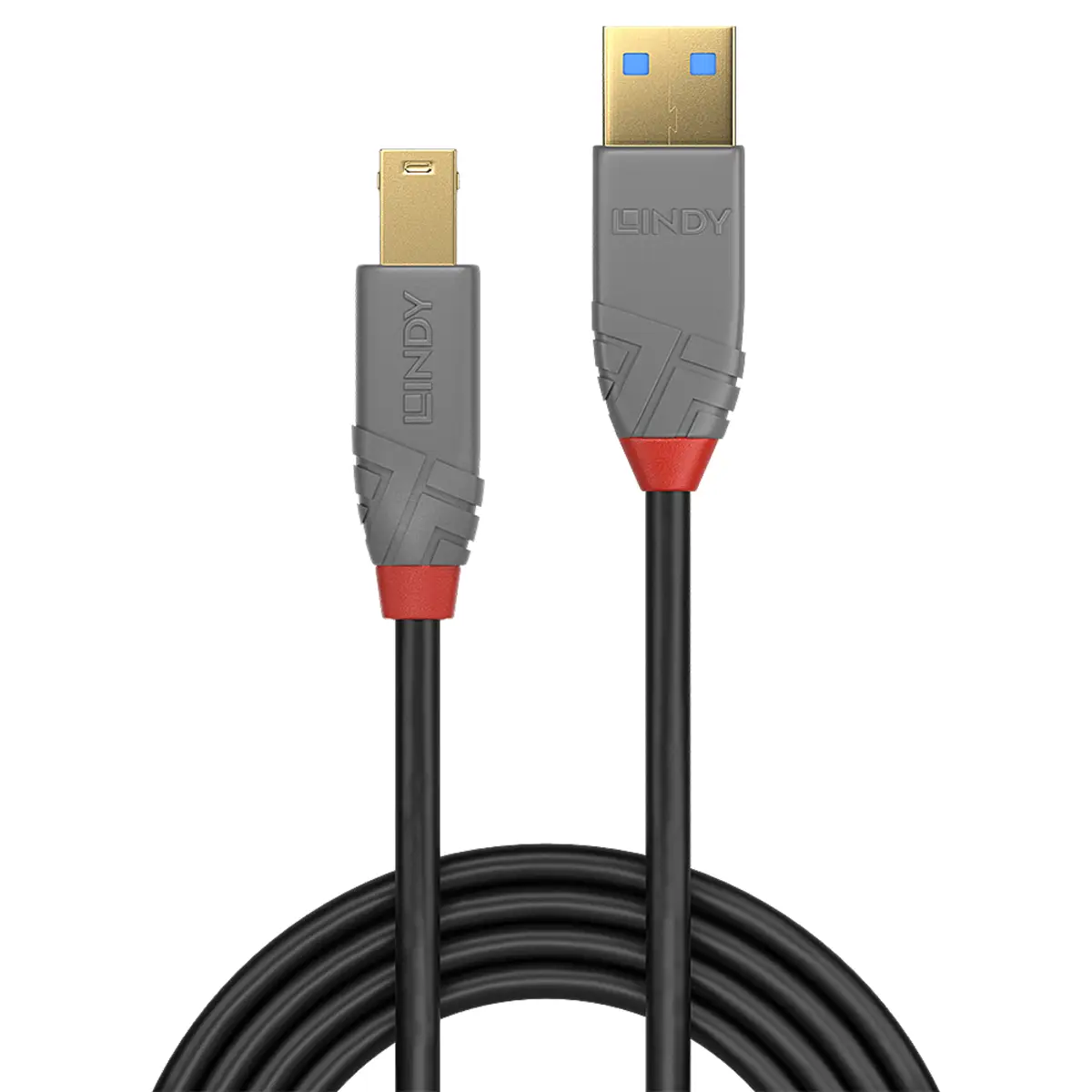 Anthra Line USB 3.0 Anschlusskabel Typ A/Typ B Stecker/Stecker Schwarz 3m
