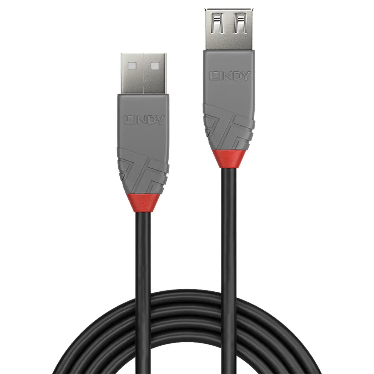 Anthra Line USB 2.0 Verlängerungskabel Typ A/Typ A Stecker/Stecker Schwarz 0,5m