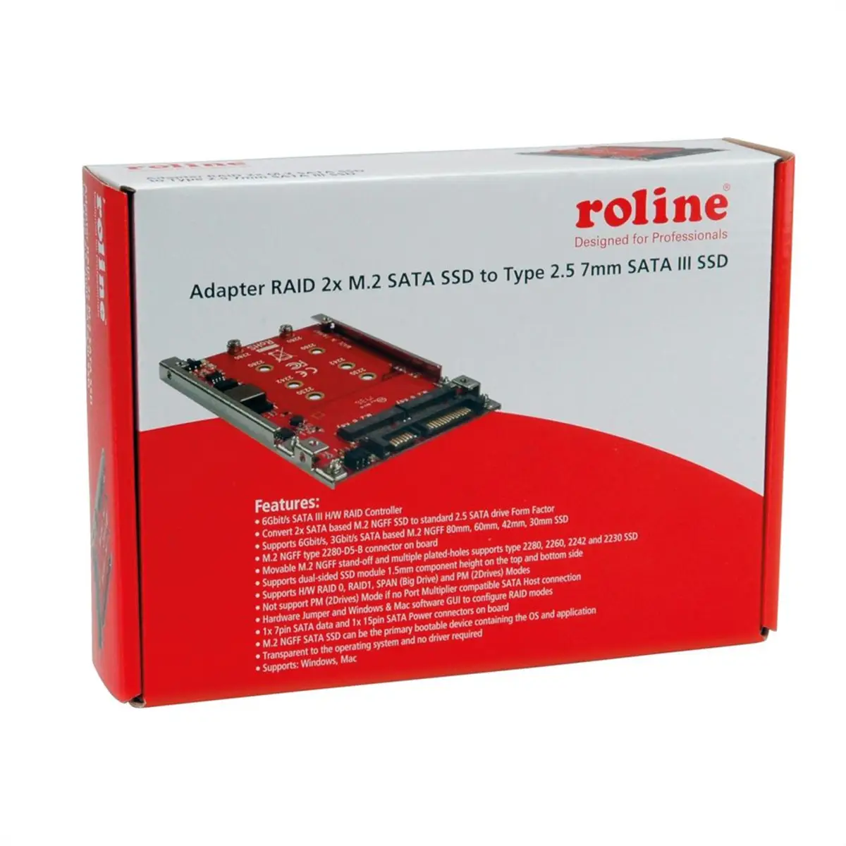 SSD RAID-Adp. 2x M.2NGFF/2.5"SATA