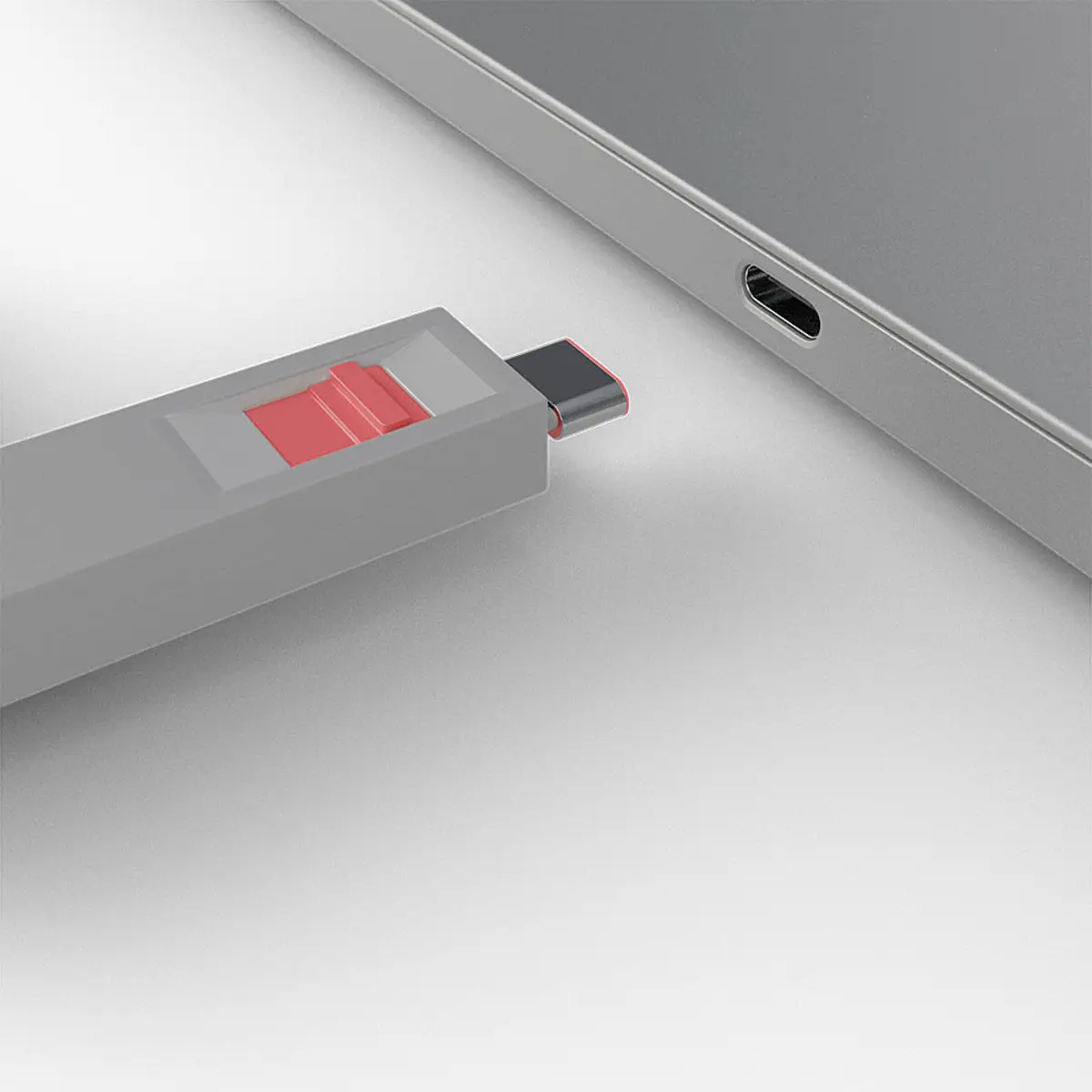 USB Typ C Port Schloss Rot
