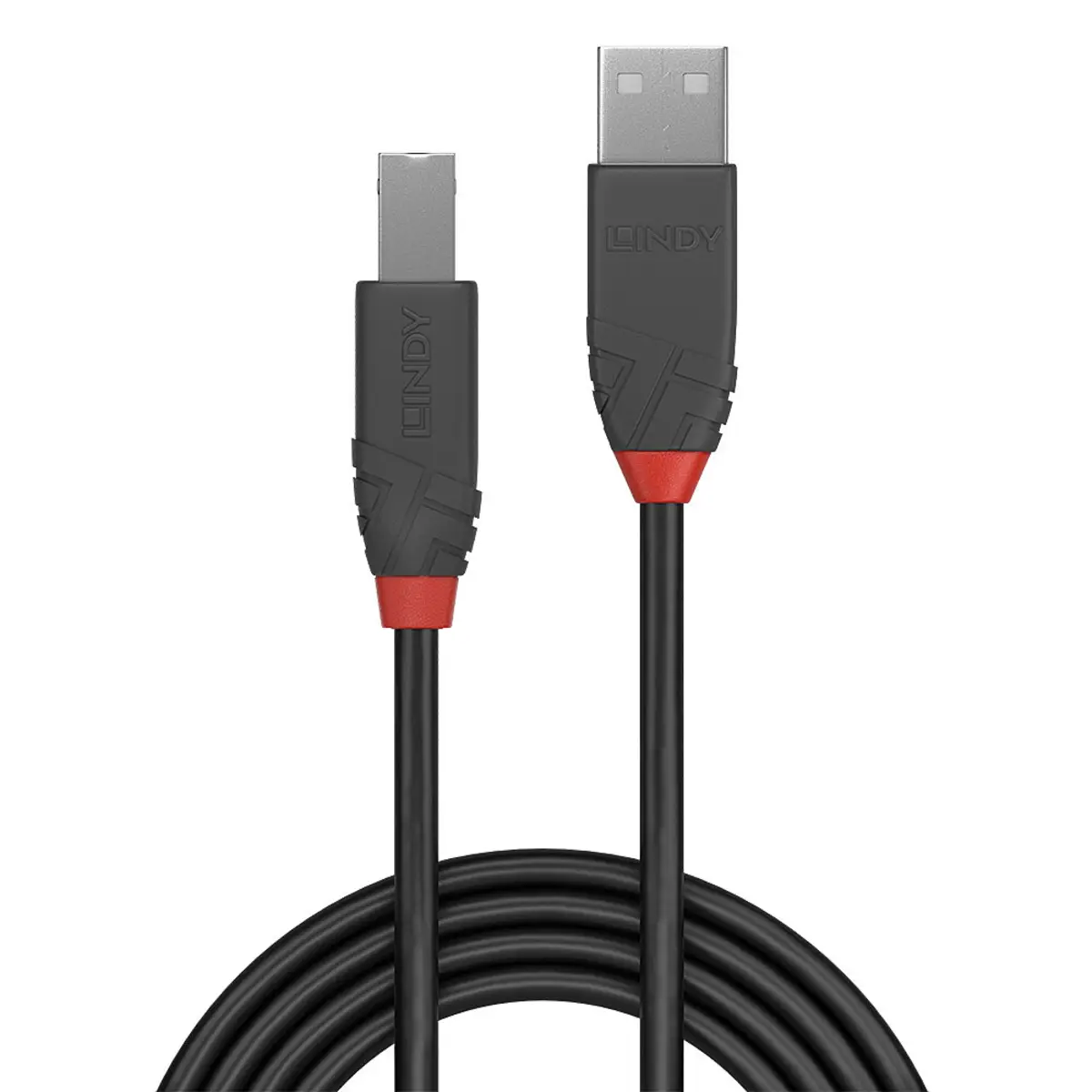 Anthra Line USB 2.0 Typ A an B Kabel 2 m Schwarz