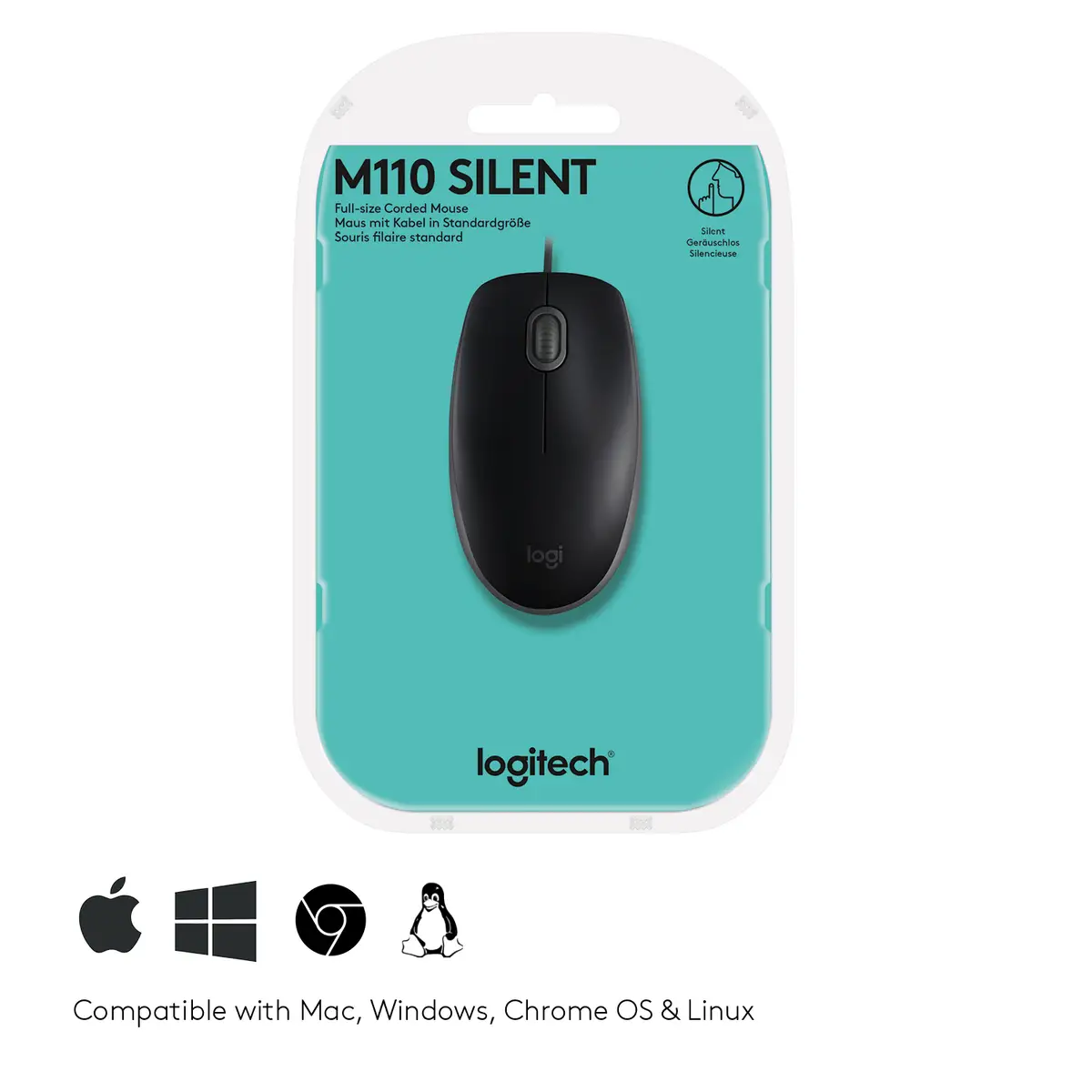 B110 Silent Maus rechts  und linkshändig optisch