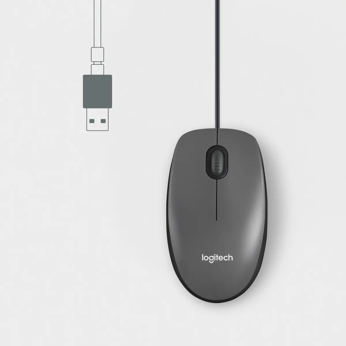 CANCOM Prime Line M100 USB Mouse optical 1000dpi black