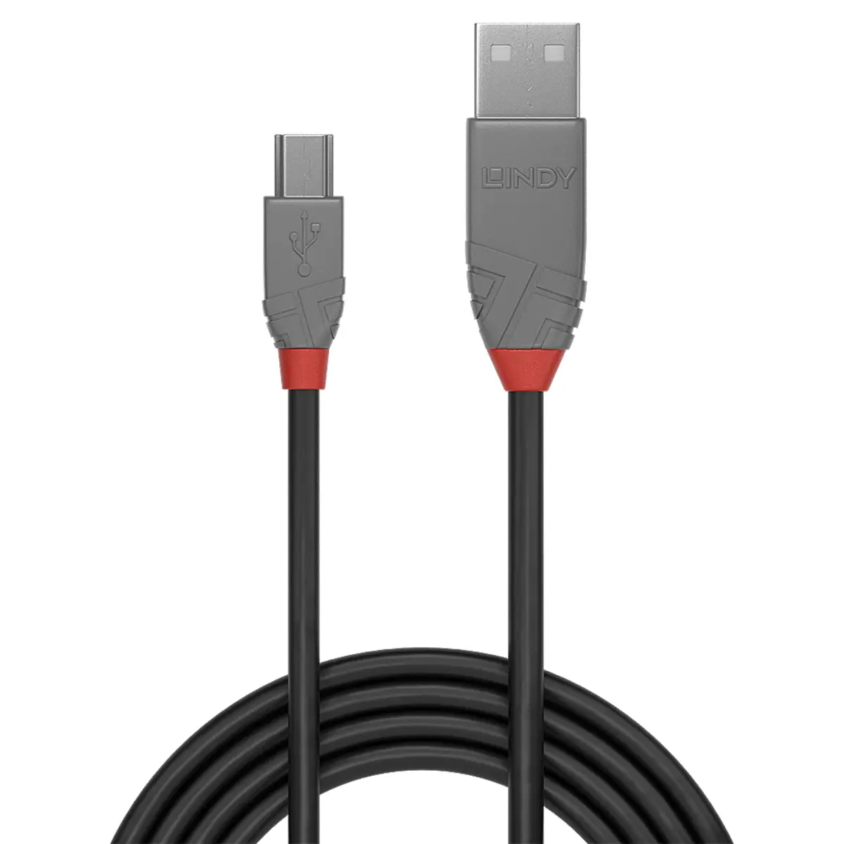 Anthra Line USB 2.0 Typ A an Mini-B Kabel 0,5 m Schwarz