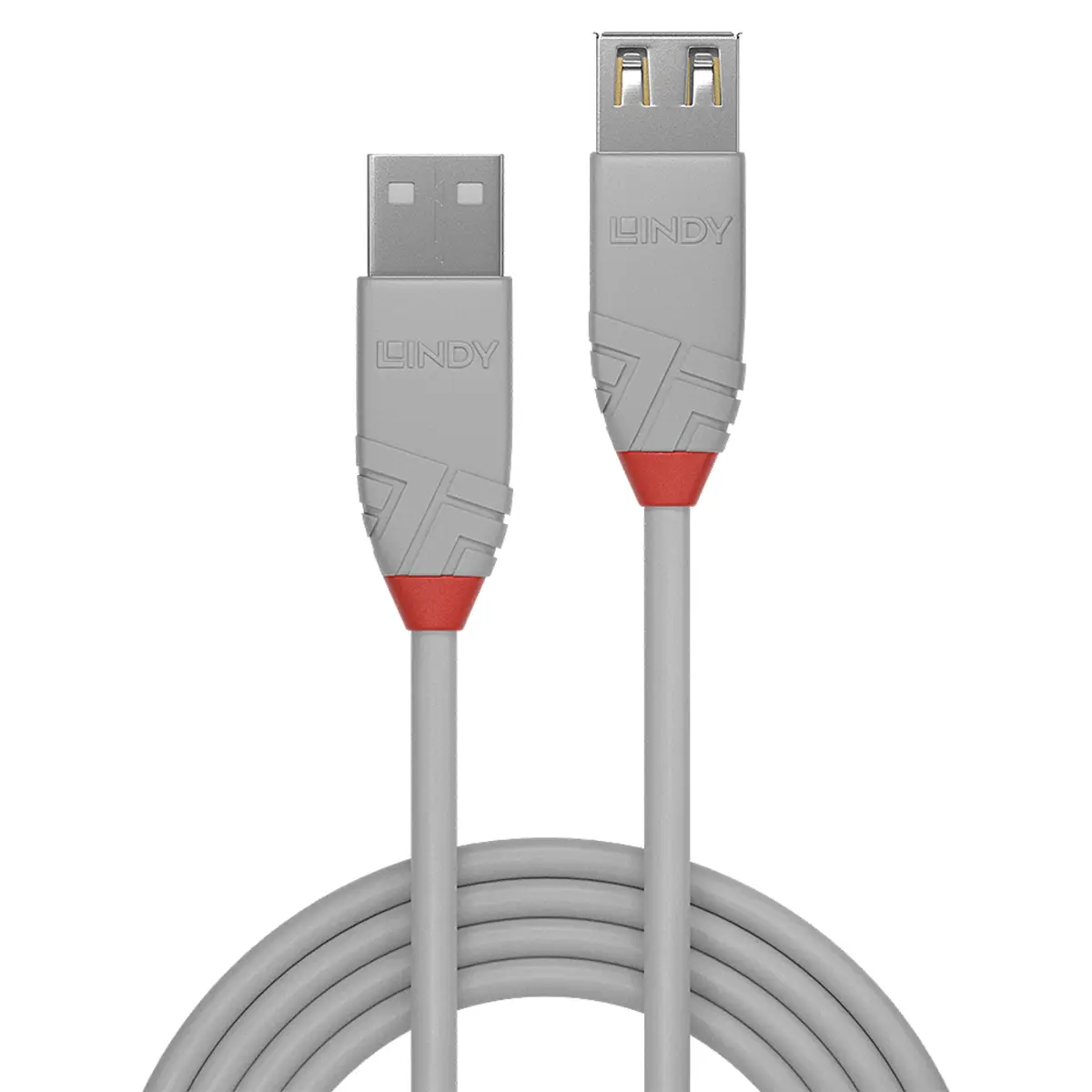 Anthra Line USB 2.0 Typ A Verlängerungskabel 0,5 m Grau