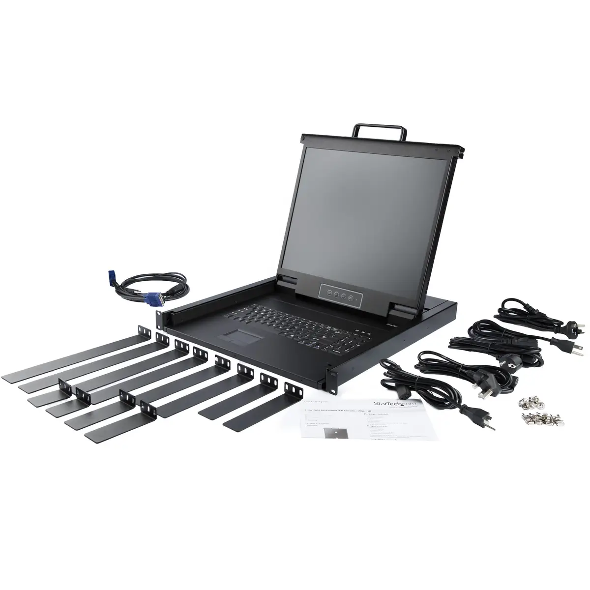KVM Konsole für Server Racks 43,2cm (17")VGA Einbaufähig