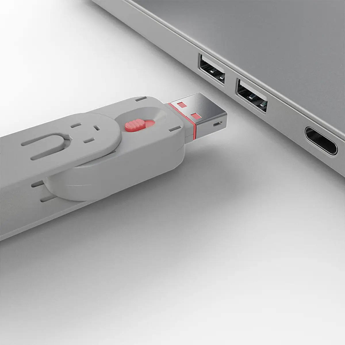 Schlüssel für USB Port Schloss Rot