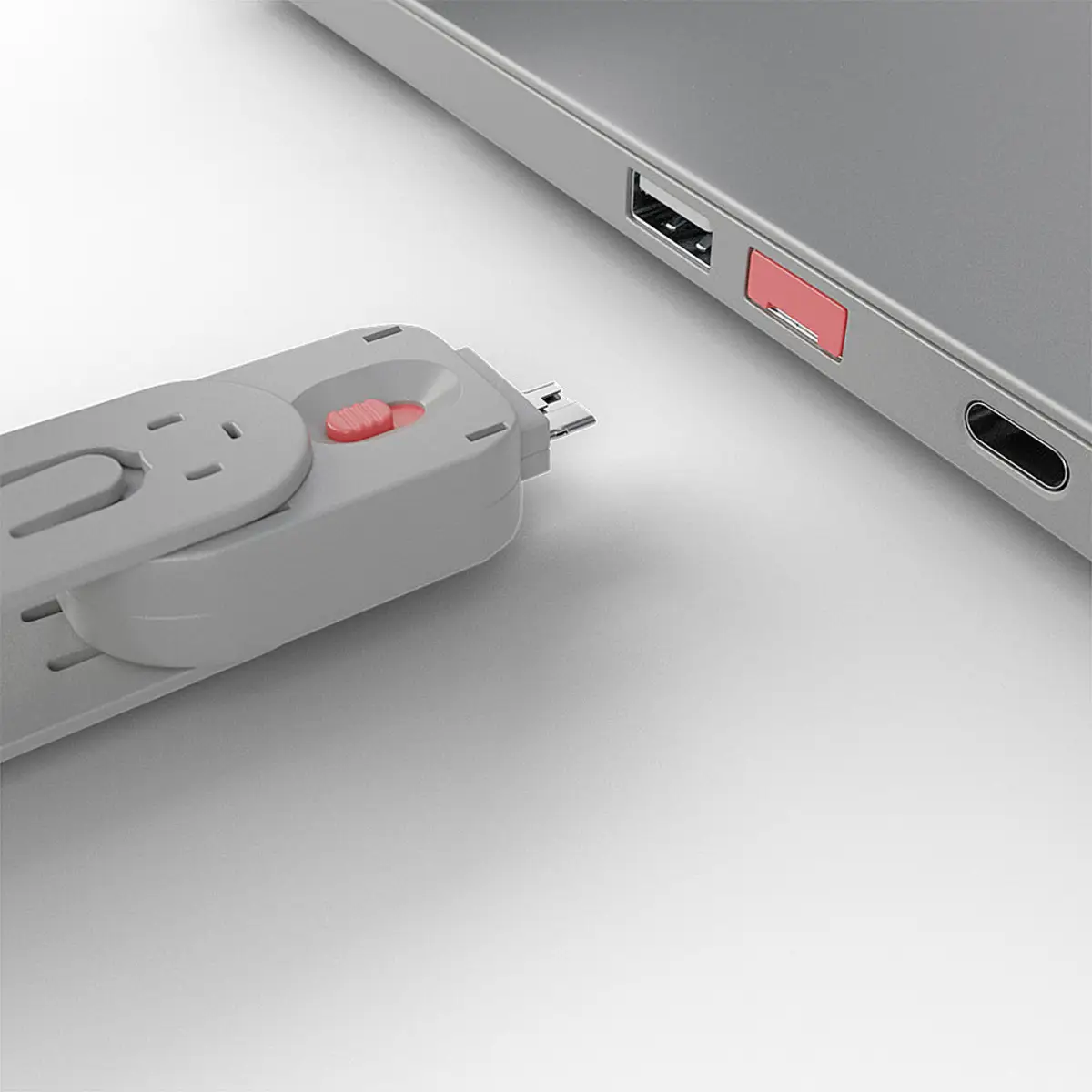 Schlüssel für USB Port Schloss Rot