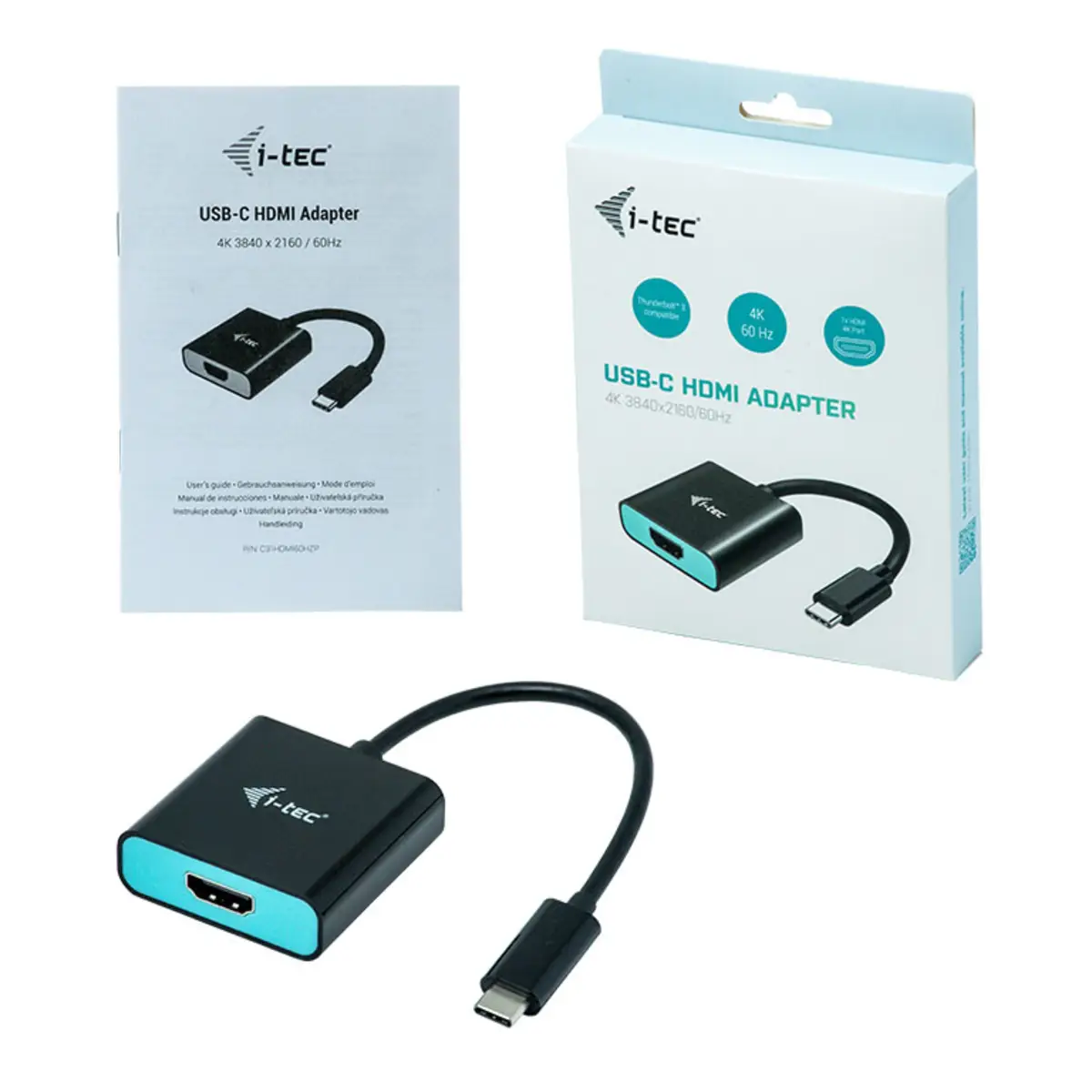 I-TEC USB C auf HDMI Adapter 1x HDMI 4K 60Hz Ultra HD kompatibel mit Thunderbolt 3