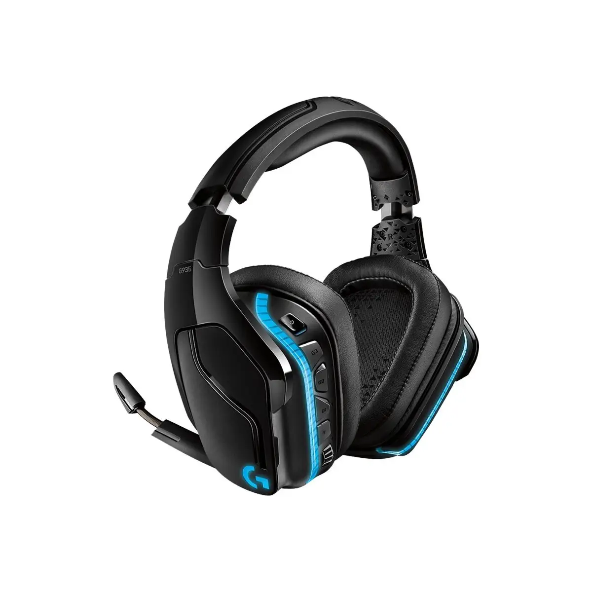 Gaming Headset G935 Headset 7.1-Kanal ohrumschließend 2,4 GHz kabellos 3,5 mm Stecker Schwarz