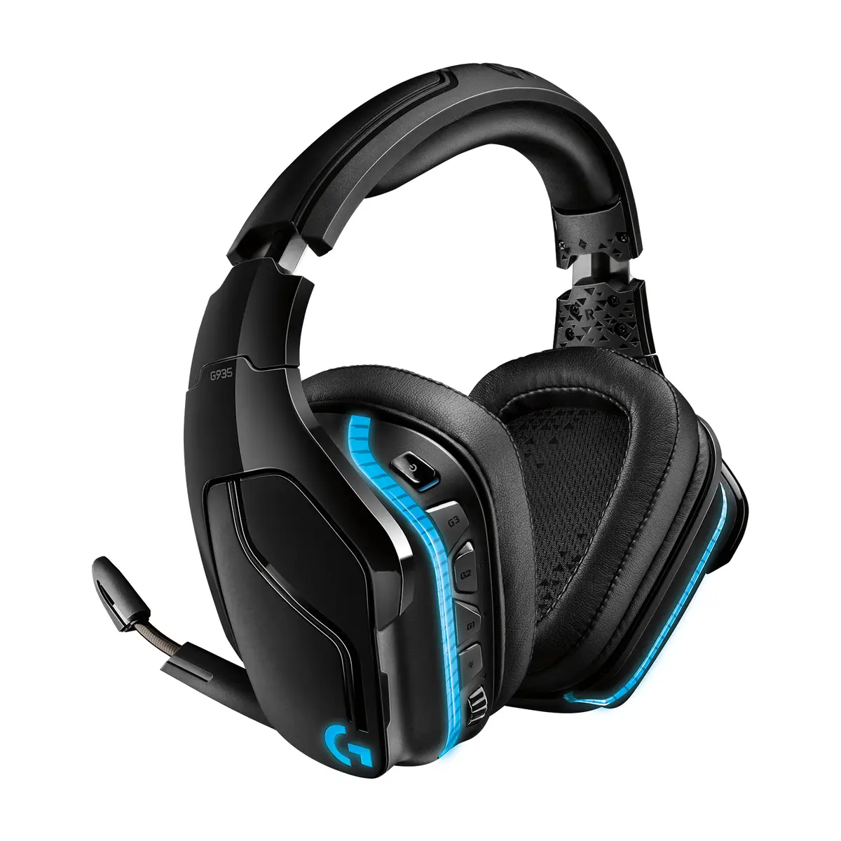 Gaming Headset G935 Headset 7.1-Kanal ohrumschließend 2,4 GHz kabellos 3,5 mm Stecker Schwarz