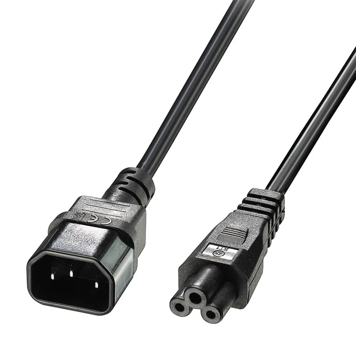 IEC C14 an IEC C5 Netzkabel 1m