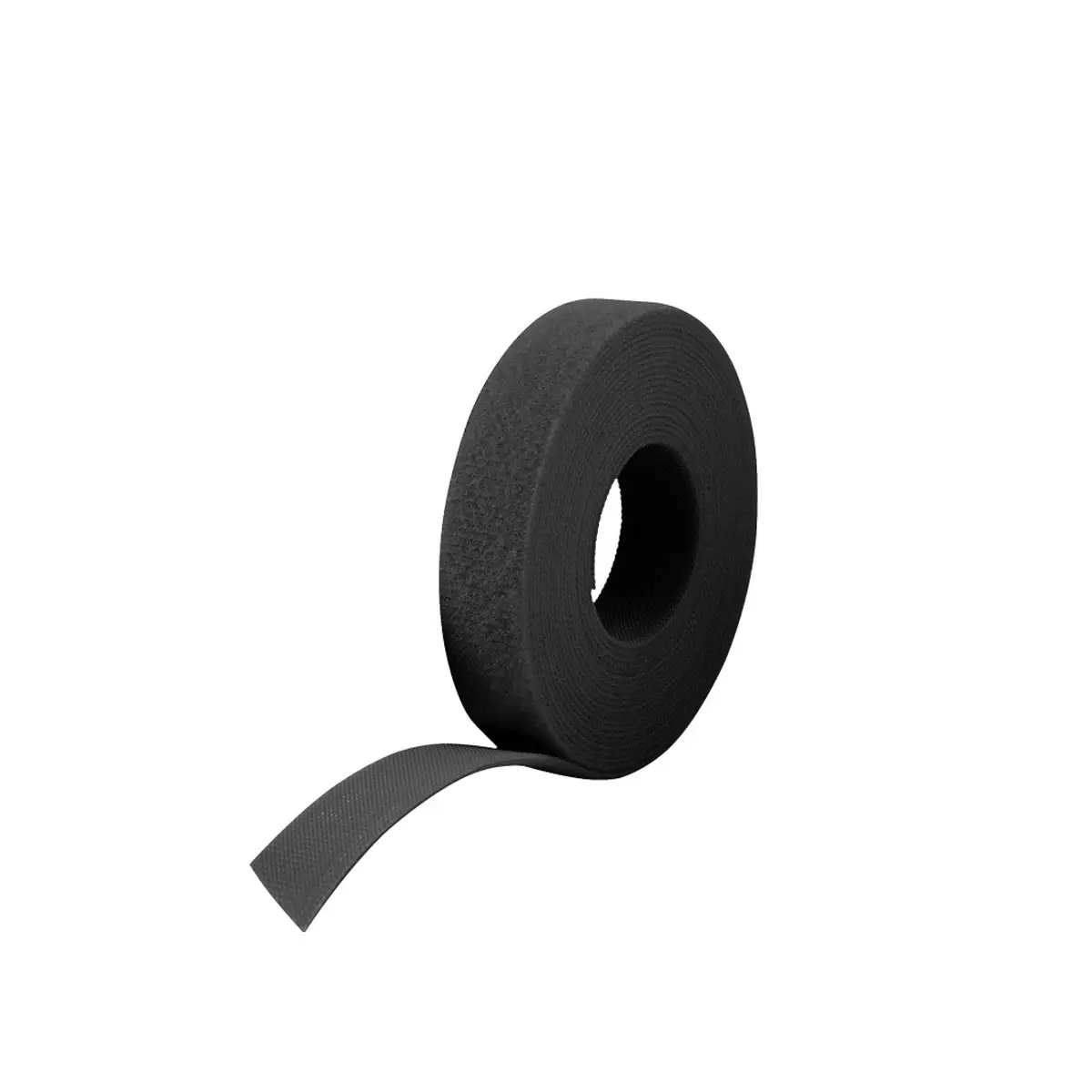 One Wrap Klett-Kabelbinder 20mm Breite 25m Länge Schwarz
