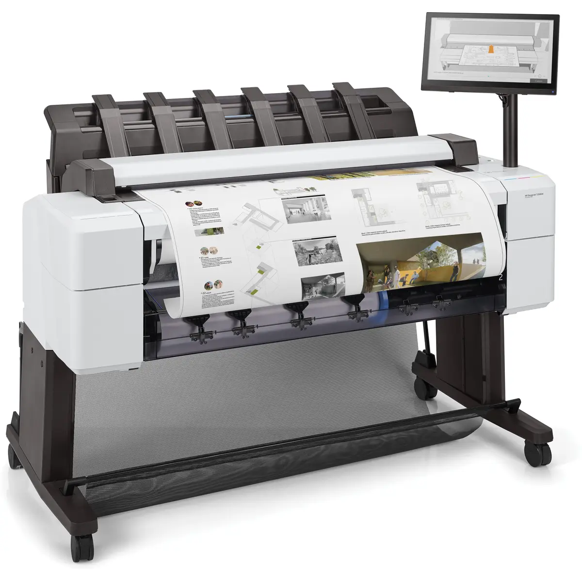 HP DesignJet T2600dr PostScript 914 mm (36") Multifunktionsdrucker Farbe Tintenstrahl 914 x 8000 mm 610 x 15000 mm (Original) Rolle (91,4 cm x 91,4 m) 914 x 1219 mm (Medien) bis zu 0.32 Min./Seite (Drucken) 2 R