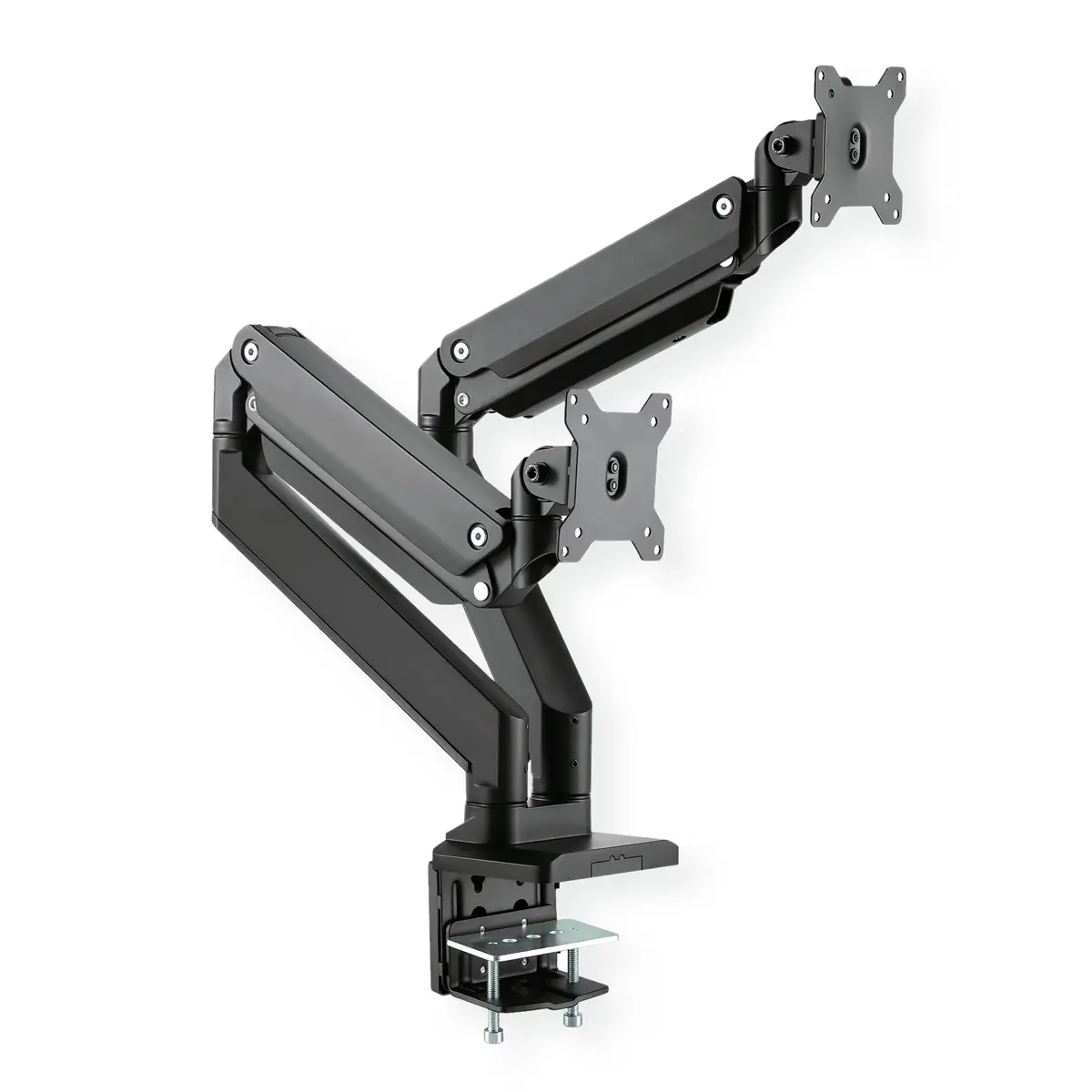 LCD-Doppelarm Tischmontage Gasfeder je 5 Gelenke max. 15 kg