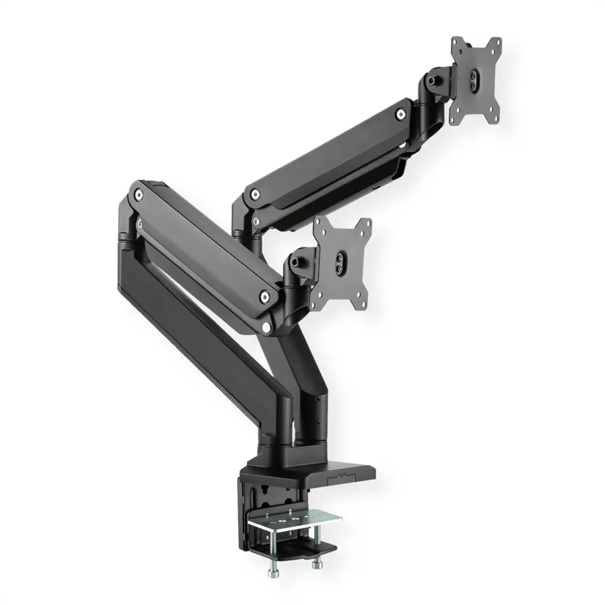 LCD-Doppelarm Tischmontage Gasfeder je 5 Gelenke max. 15 kg