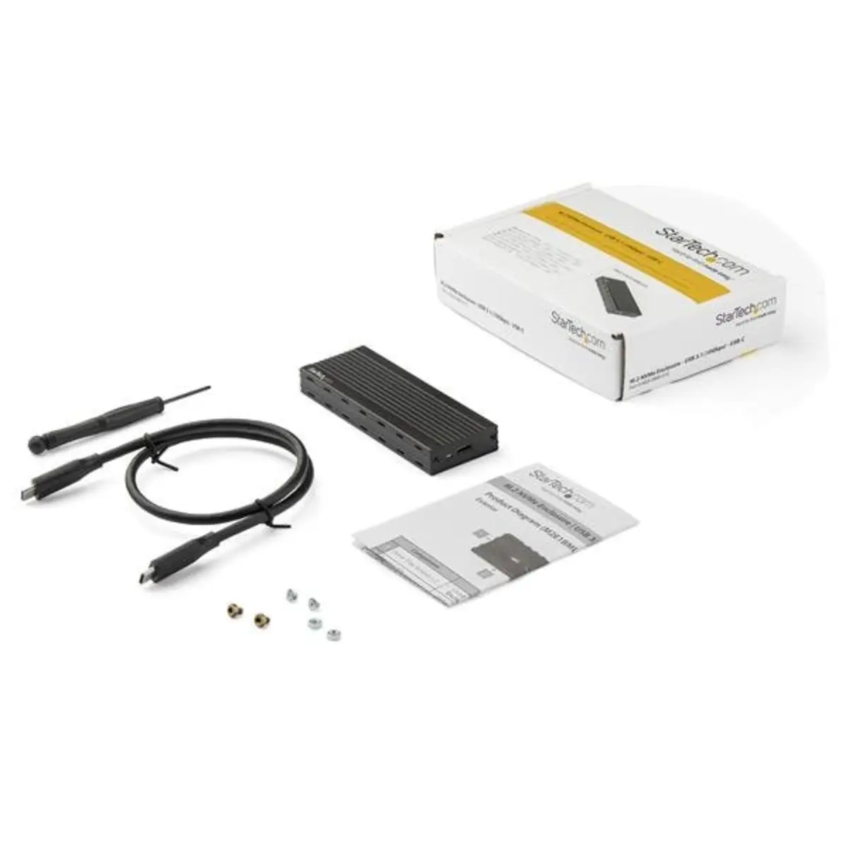 M.2 NVMe SSD-Gehäuse für PCIe-SSDs - USB 3.1 Gen 2 Type C - Externes Gehäuse