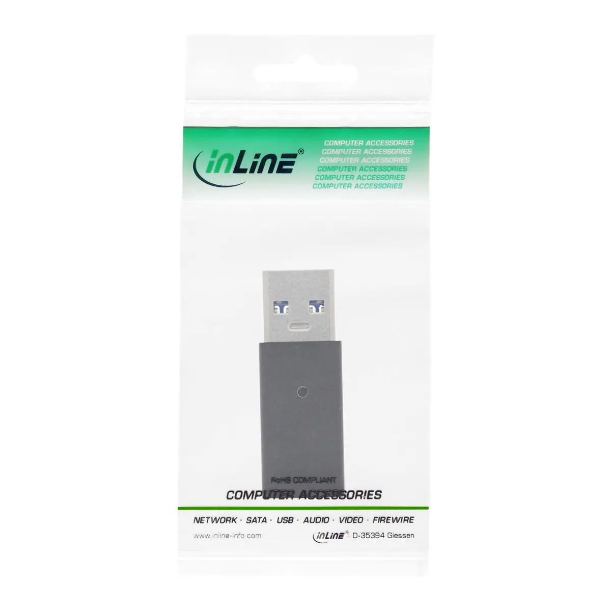 USB-A auf USB-C Adapter Schwarz