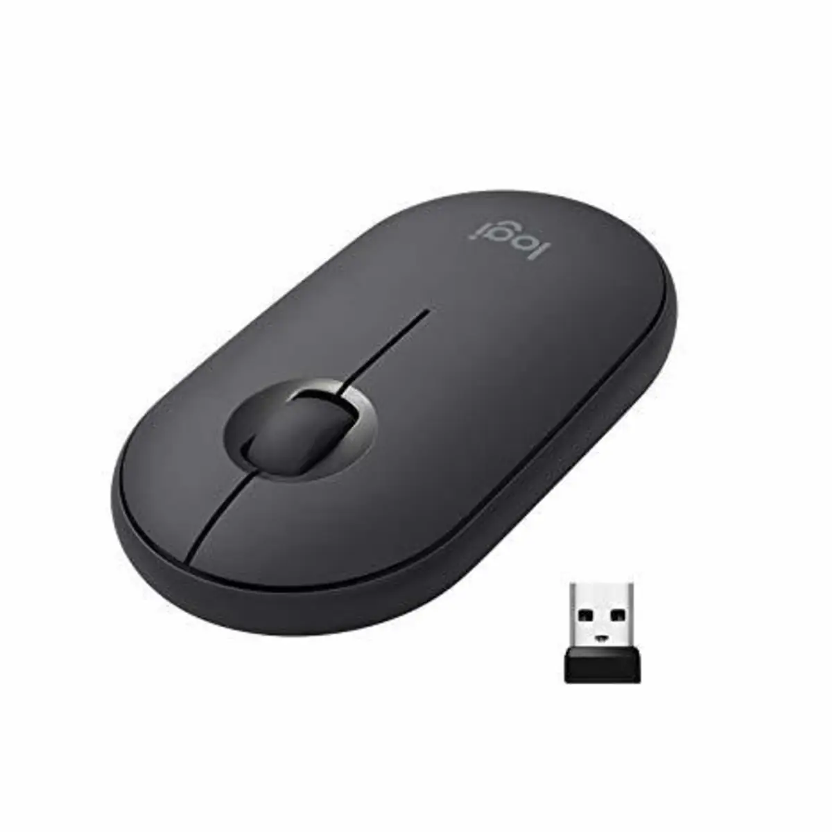 Pebble M350 Wireless Bluetooth Maus Graphit inkl. USB Empfänger