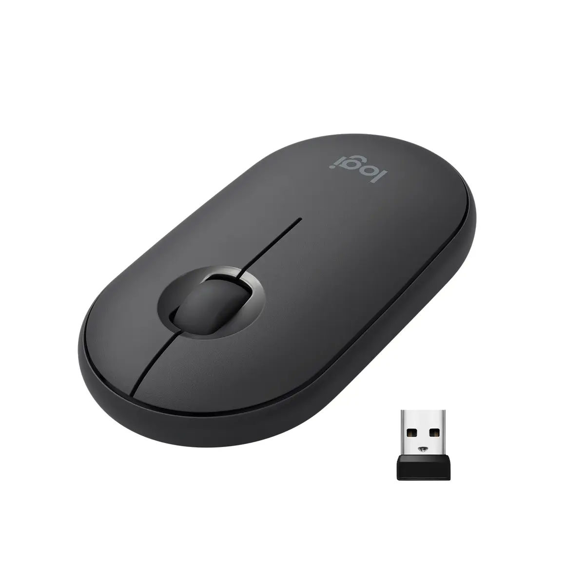 Pebble M350 Wireless Bluetooth Maus Graphit inkl. USB Empfänger
