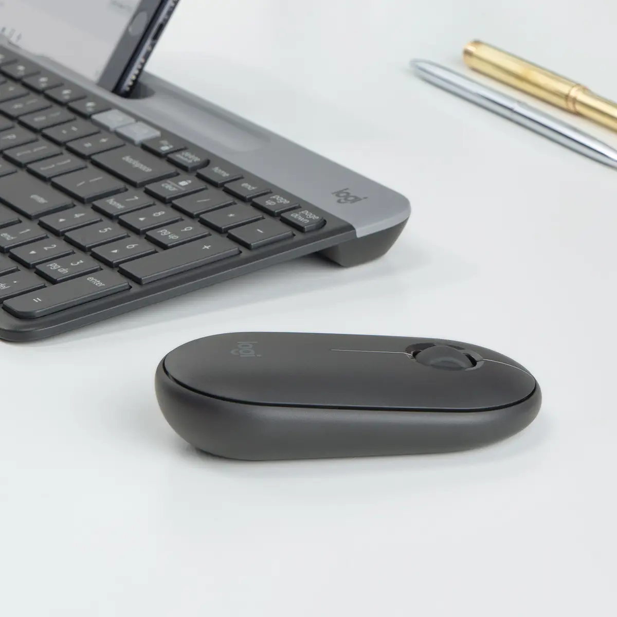 Pebble M350 Wireless Bluetooth Maus Graphit inkl. USB Empfänger