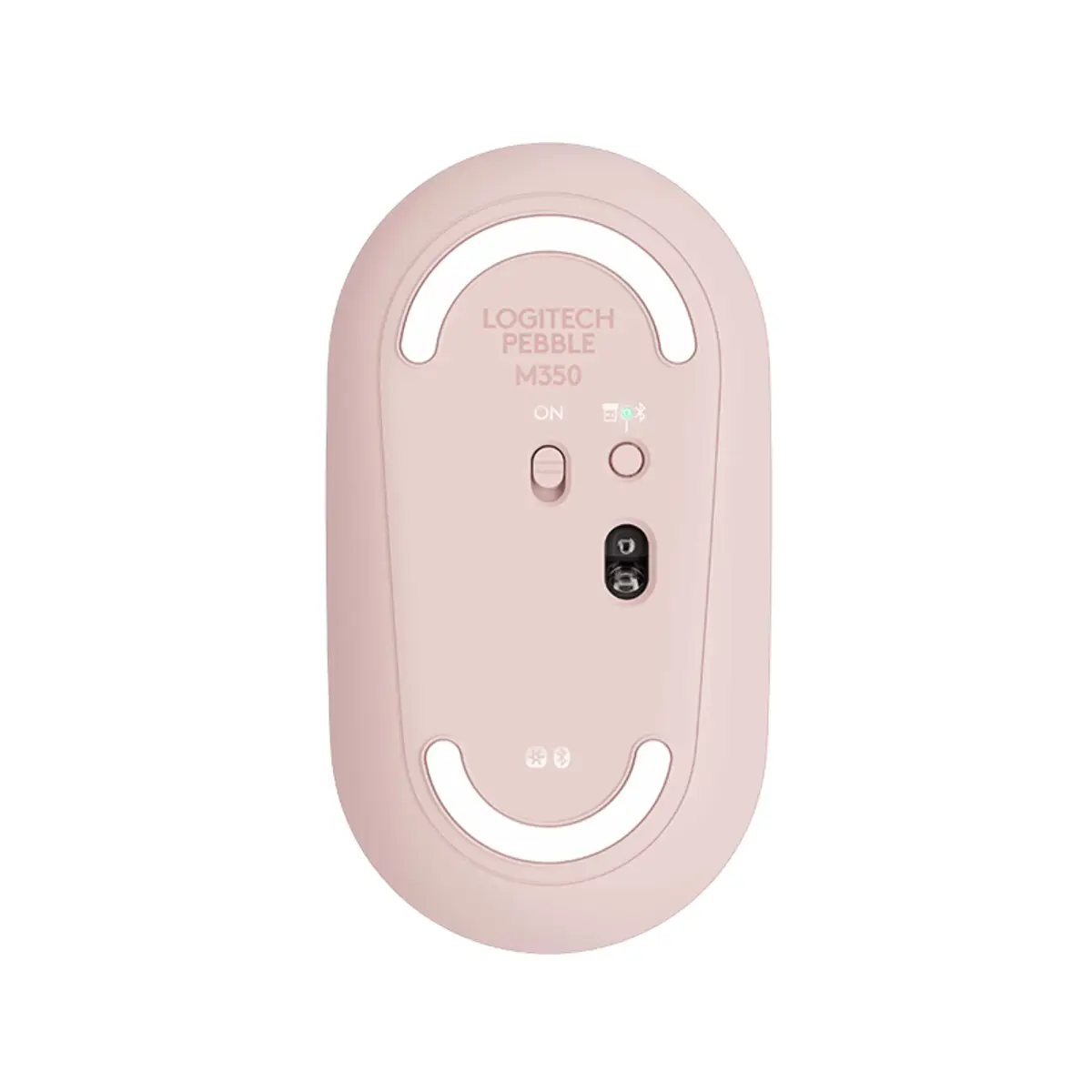 Pebble M350 Wireless Bluetooth Maus Rosa inkl. USB Empfänger