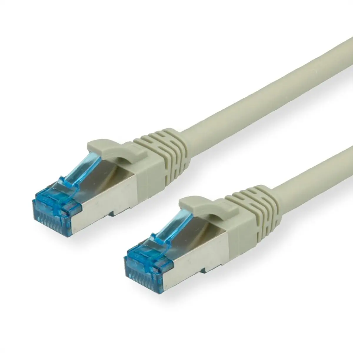 Patchkabel Cat6A RJ-45/RJ-45 Stecker/Stecker Grau 0,3m