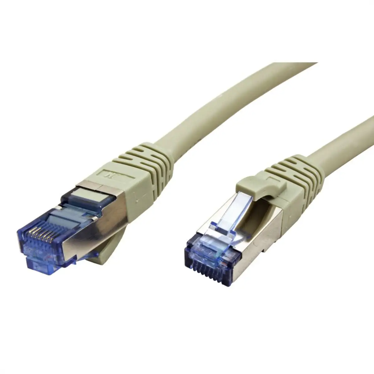Patchkabel Cat6A RJ-45/RJ-45 Stecker/Stecker Grau 0,3m