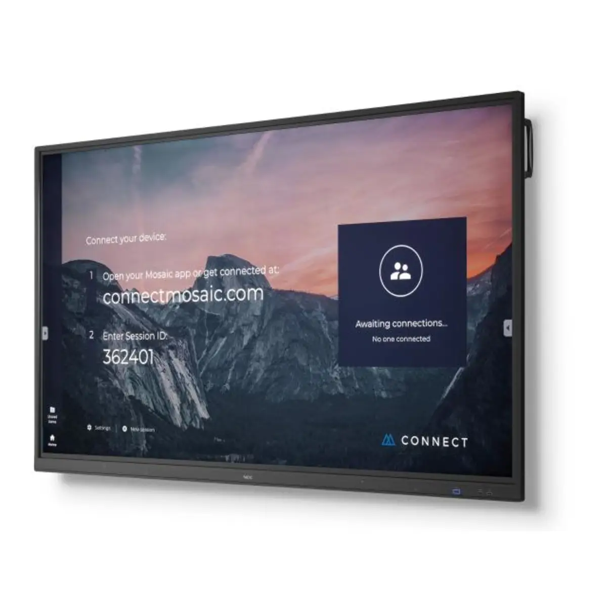 MultiSync CB861Q 218.44 cm (86") Display 3840x2160 Pixel 350 cd/m² 1200:1 8 ms Schwarz