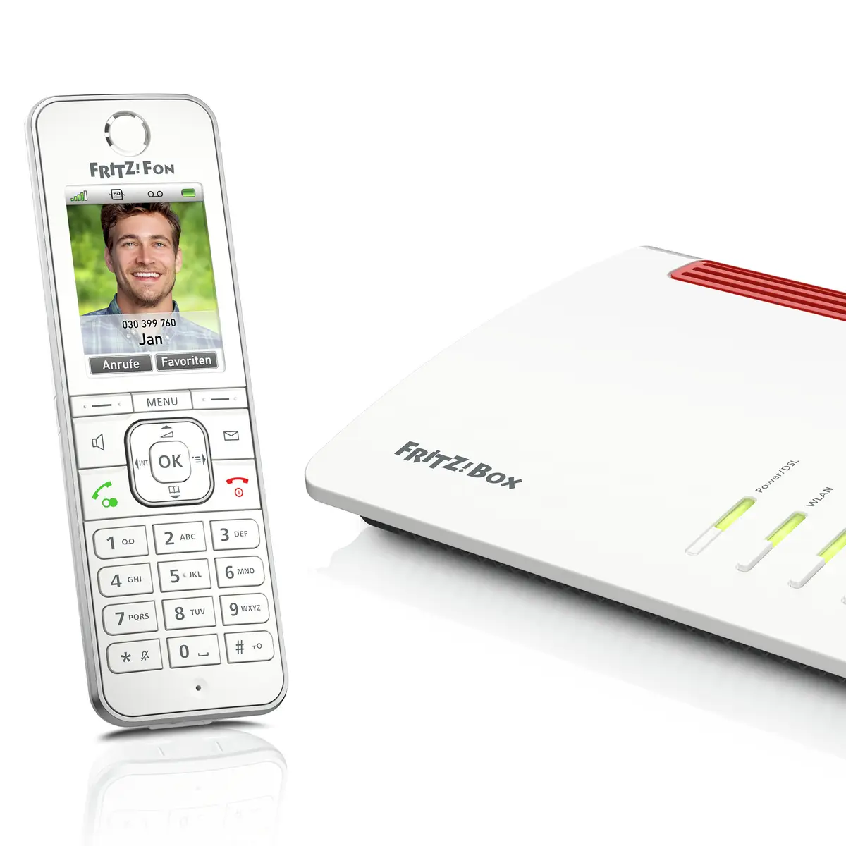 FRITZ!Fon C6 DECT-Telefon 240 x 320 Pixel Display Weiß