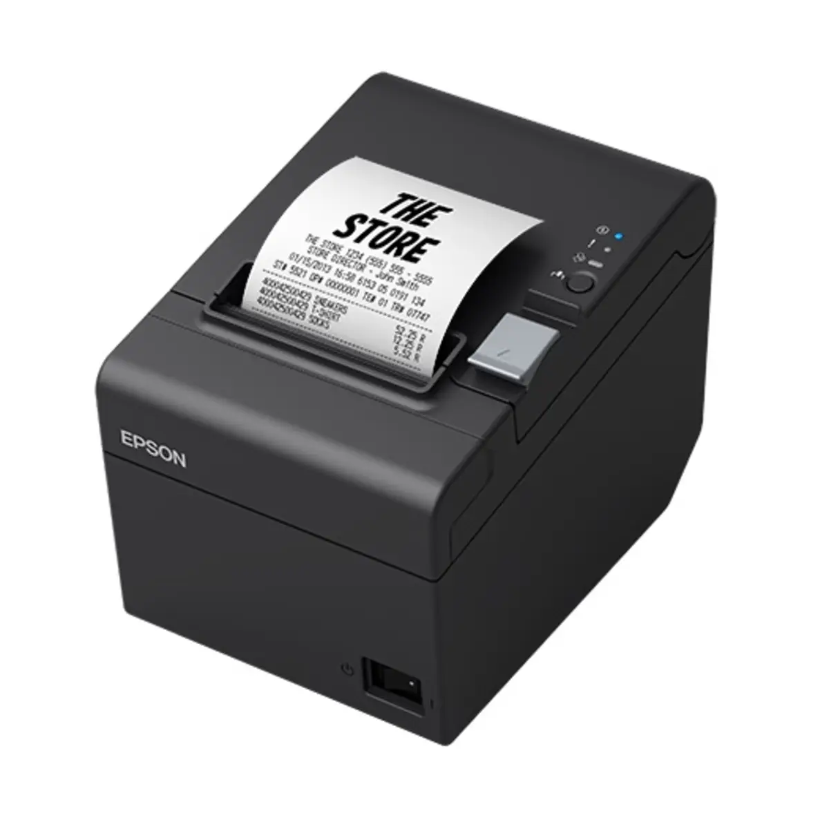 Epson TM T20III Belegdrucker Schwarz 8 Punkte/mm (203dpi), variable Papierbreite (58/80mm), Geschwindigkeit (max.): 250mm/Sek., USB, Ethernet, Cutter, ESC/POS, inkl.: Kabel (USB), Netzteil, Netzkabel (EU), Wand