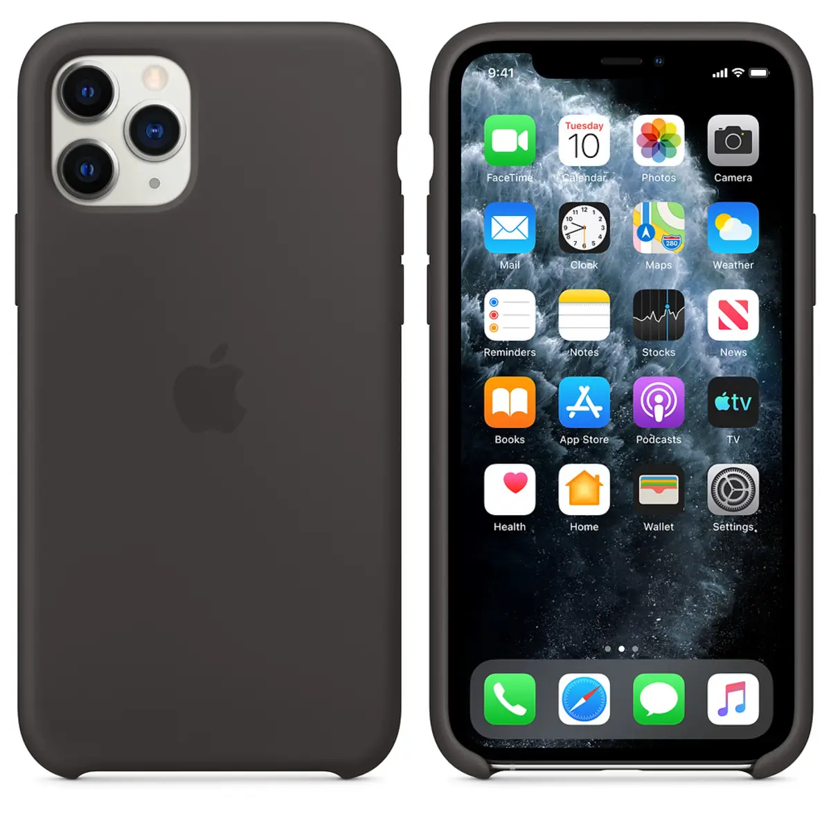 Silikon Case für iPhone 11 Pro Schwarz