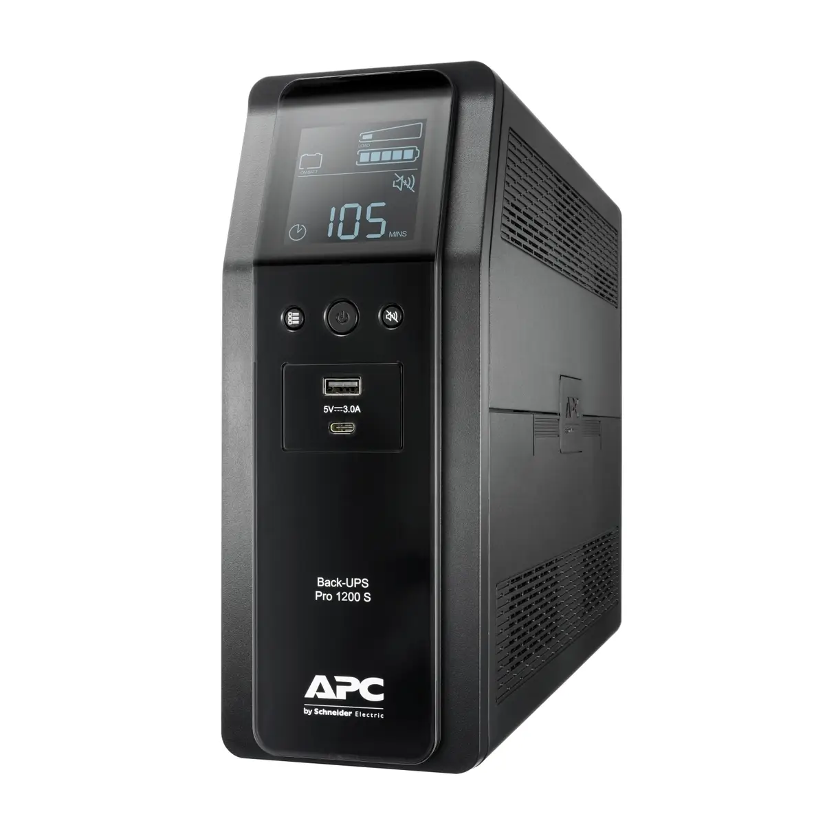 Back UPS Pro BR 1200VA Sinewave 8 Outlets AVR LCD interface