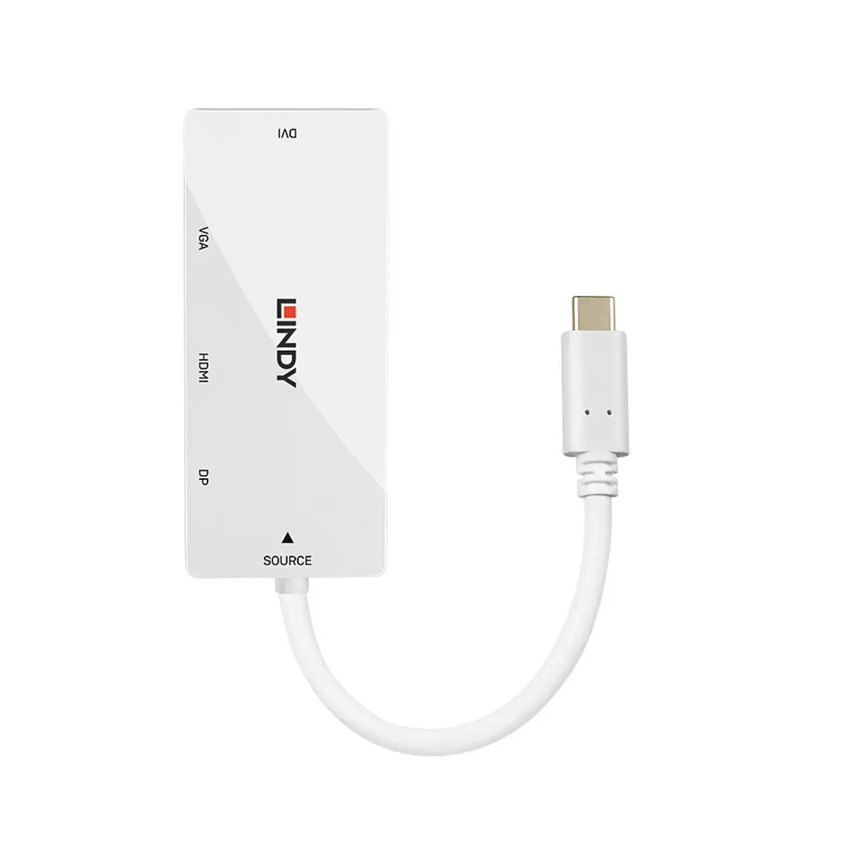 USB-C auf Multi-AV Konverter Weiß DisplayPort/HDMI/DVI/VGA/USB-C