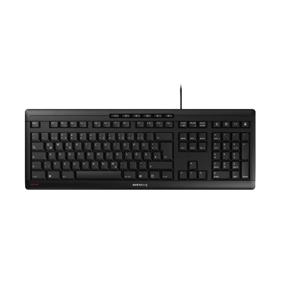 Keyboard Stream JK-8500 USB schwarz Layout Deutsch,