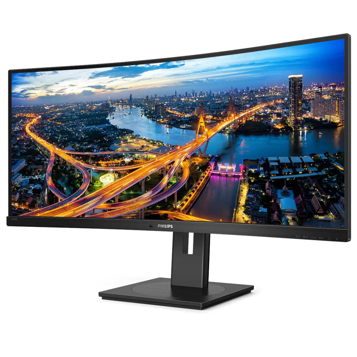 B Line 346B1C LED-Monitor gebogen 86.36 cm (34") Curved Display 3440x1440 Pixel 300 cd/m² 3000:1 5 ms Schwarz