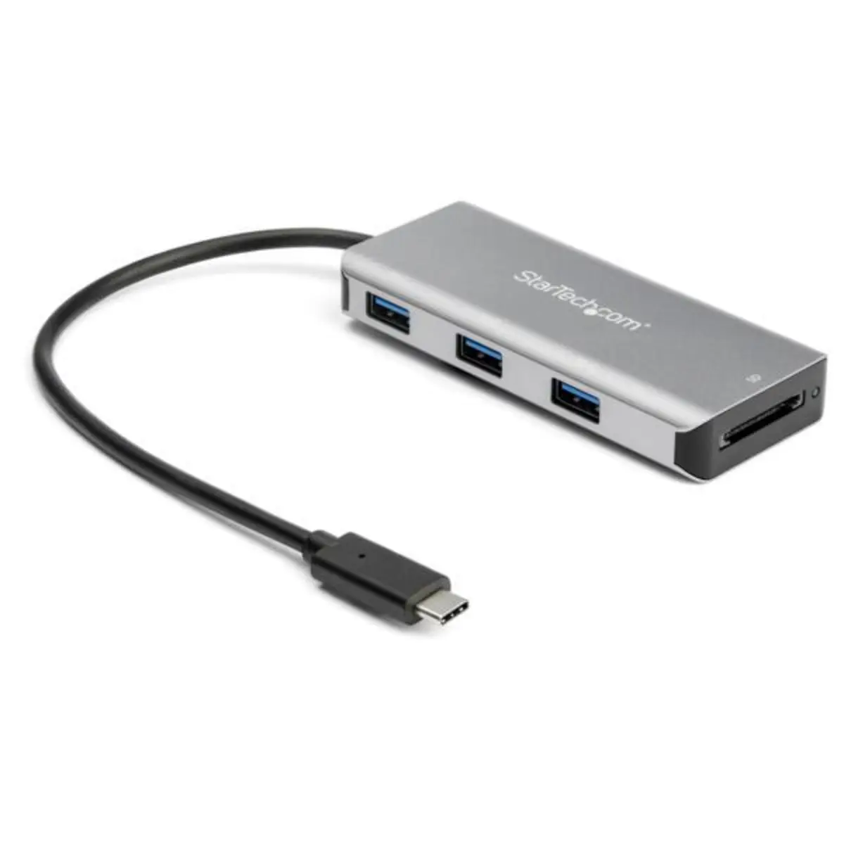 3-Port USB-C Hub mit SD-Kartenleser 10 Gbit/s 3x USB-A 0,25m