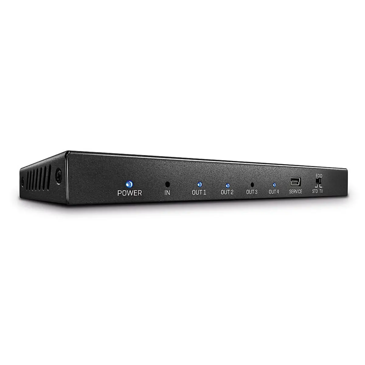 4 Port HDMI 18G Video-/Audio Splitter Schwarz