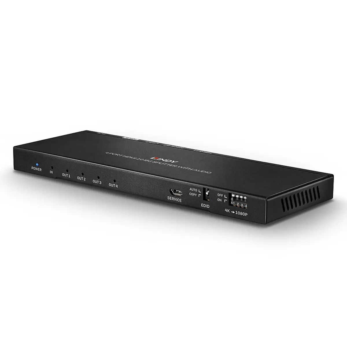 4 Port HDMI 2.0 18G Splitter mit Audio