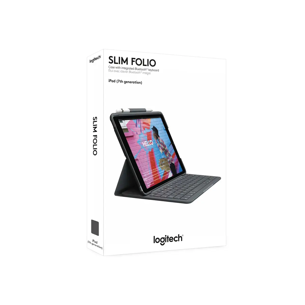 Slim Folio for iPad 7th Gen Graphite Französisch