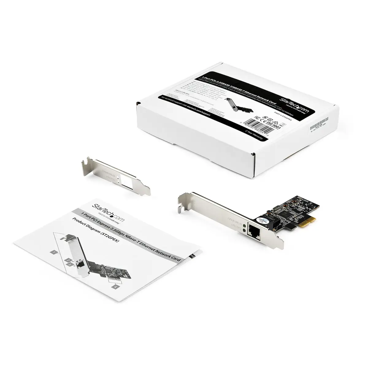 1 Port 2,5 Gbit/s 2,5 GBASE-T PCIe Netzwerkkarte x4 PCIe - Windows, MacOS &Linux