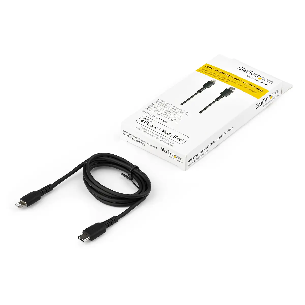 USB-C auf Lightning-Kabel Schwarz 1 m