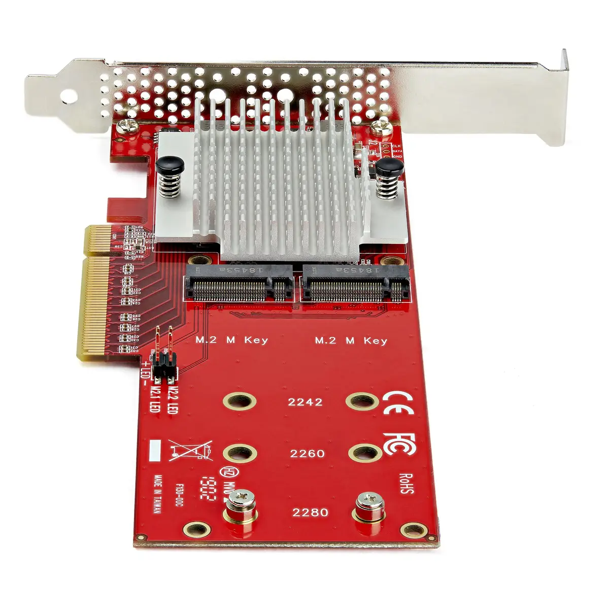 x8 Dual M.2 PCI Express-SSD-Adapter - PCIe 3.0 - Netzwerkkarte PCIe