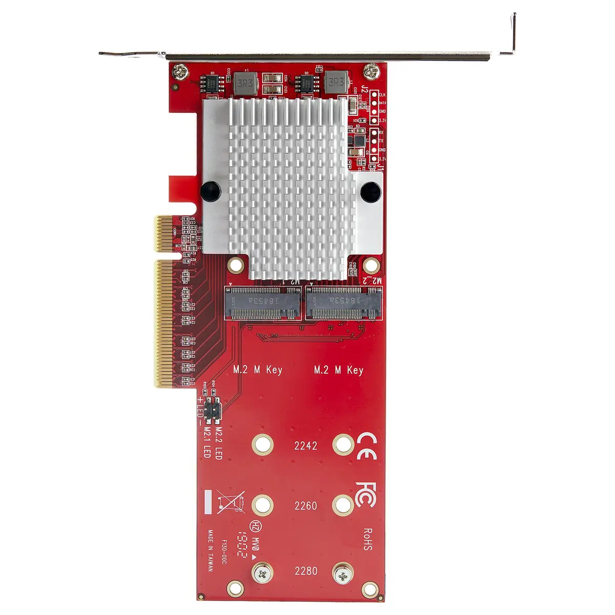 x8 Dual M.2 PCI Express-SSD-Adapter - PCIe 3.0 - Netzwerkkarte PCIe