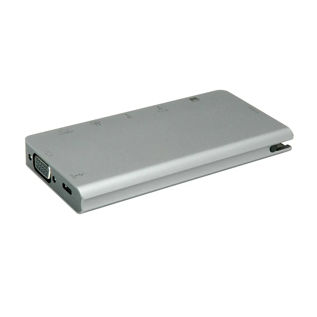Dockingstation USB 3.2 Gen 1 (3.1 Gen 1) Type-C - 10,100,1000 Mbit/s - Grau - SD - 5 Gbit/s