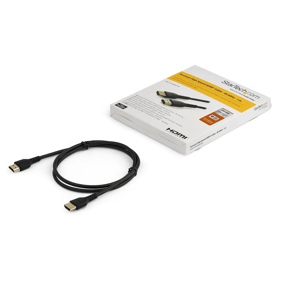 HDMI Kabel mit Ethernet HDMI/HDMI Stecker/Stecker Schwarz 1m